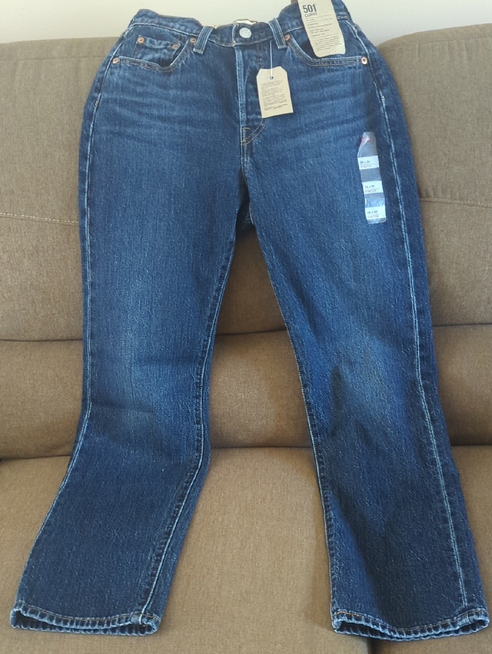 Levi's 501 Dark Straight-Leg Women's Jeans